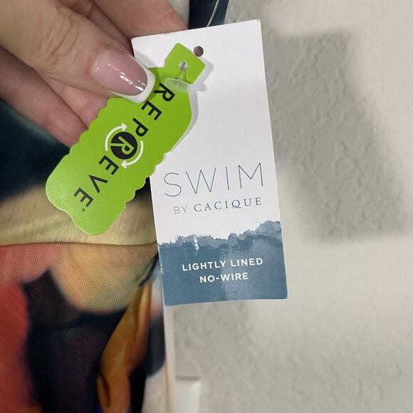 Swim by Cacique No Wire Swimsuit one piece Multicolor Summer NWT Size 24 - Picture 3 of 9
